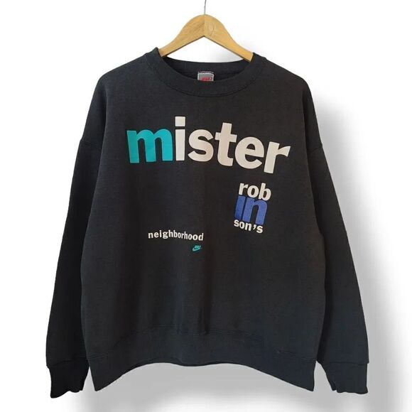 NEW Vintage 90s Nike x Mr. Robinson's Neighborhood Ad Promo Sweatshirt Size XL - Picture 1 of 10